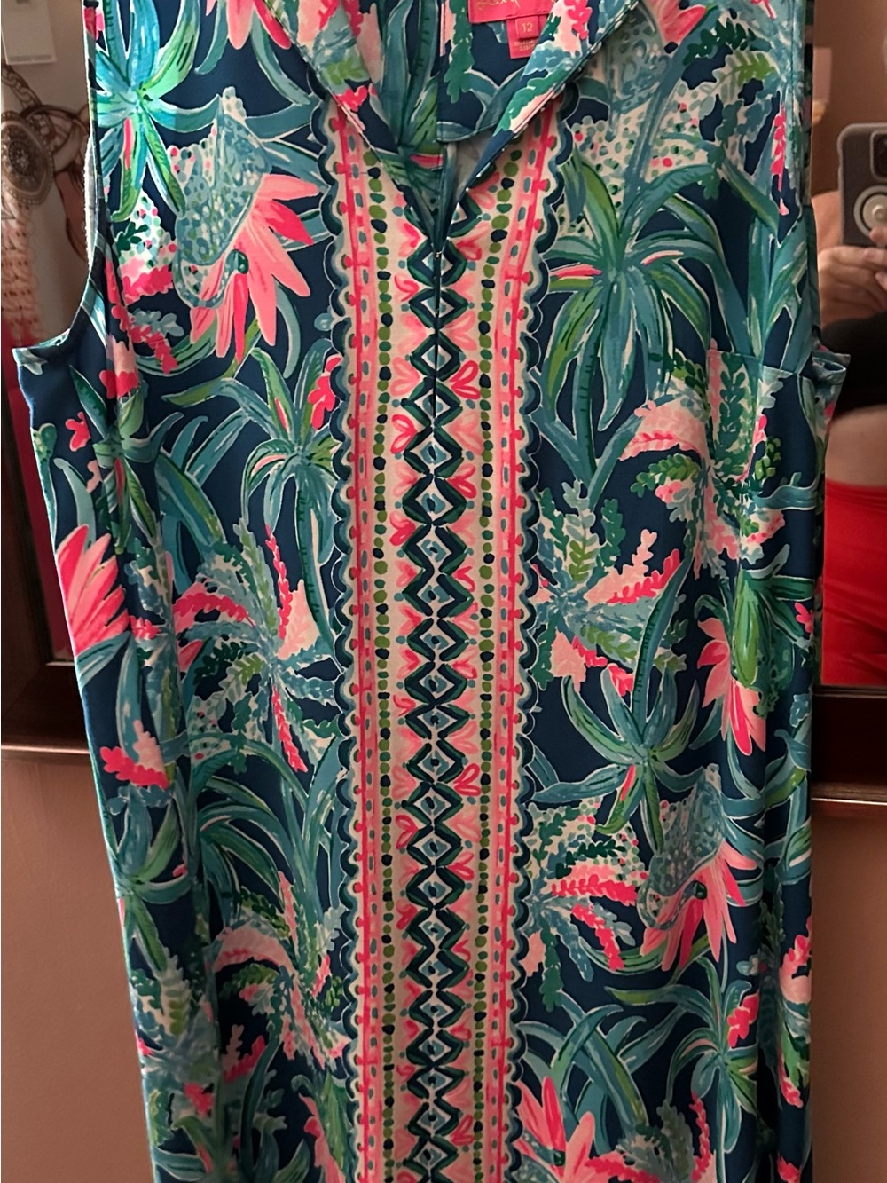 Lilly Pulitzer Sleeveless Tropical Print Kelby Stretch